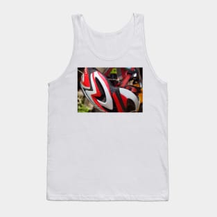 Cycling Helmet Resting by Avril Thomas Tank Top